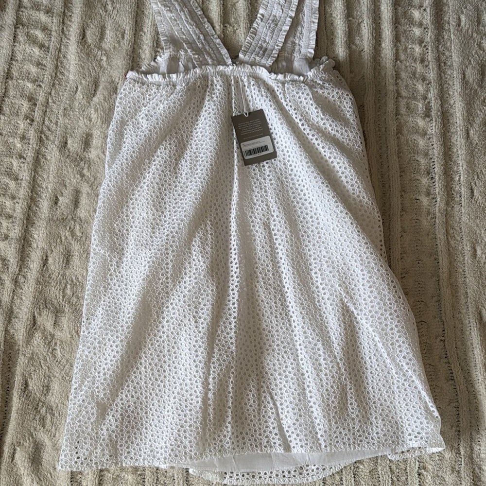 Everlane Textured White Midi Dress - Picture 9 of 13